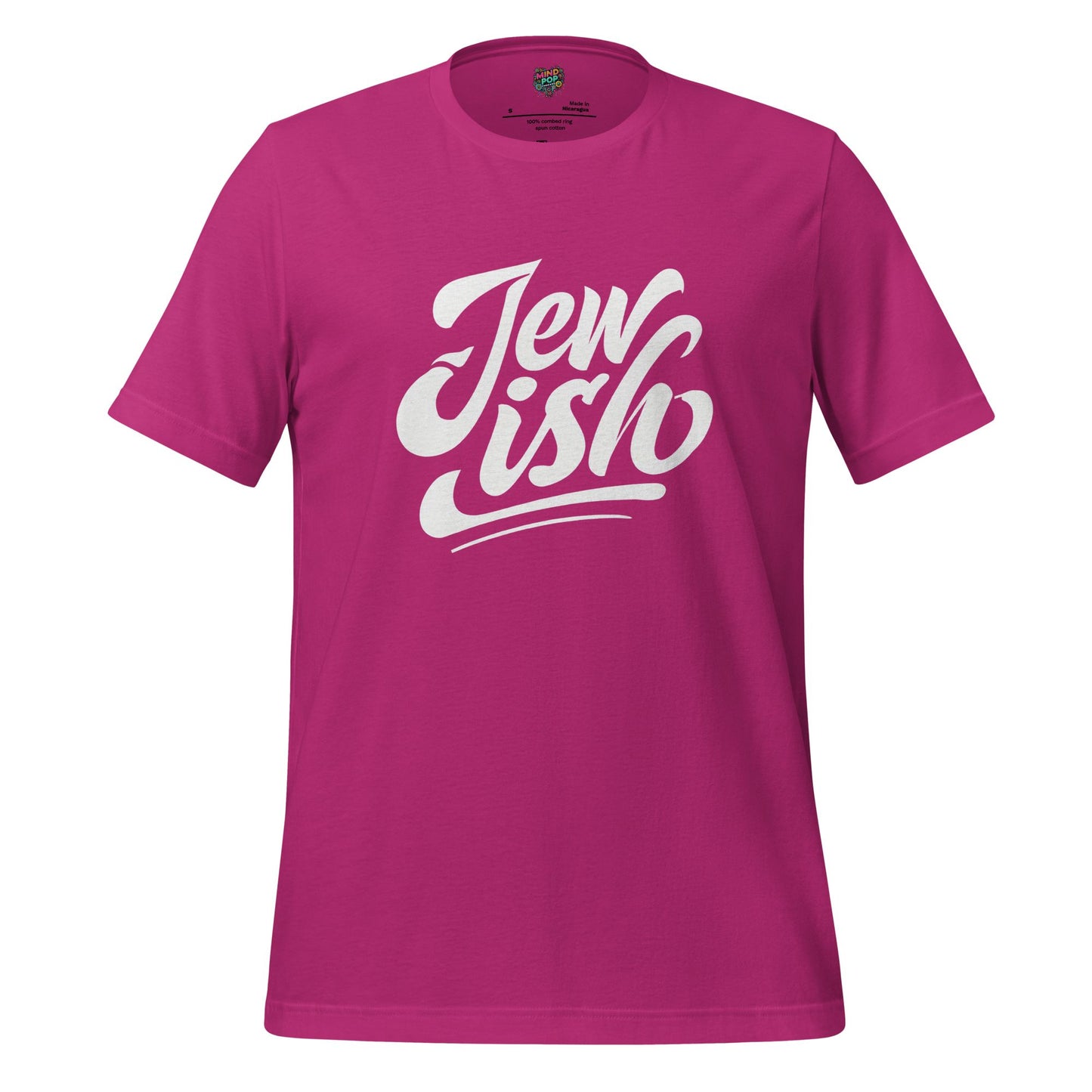Jew-ish Funny Religion Tee Berry