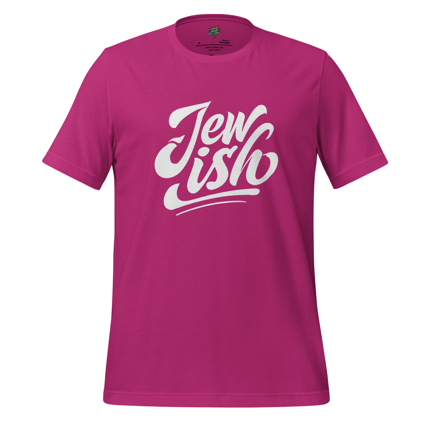 Jew-ish Funny Religion Tee Berry