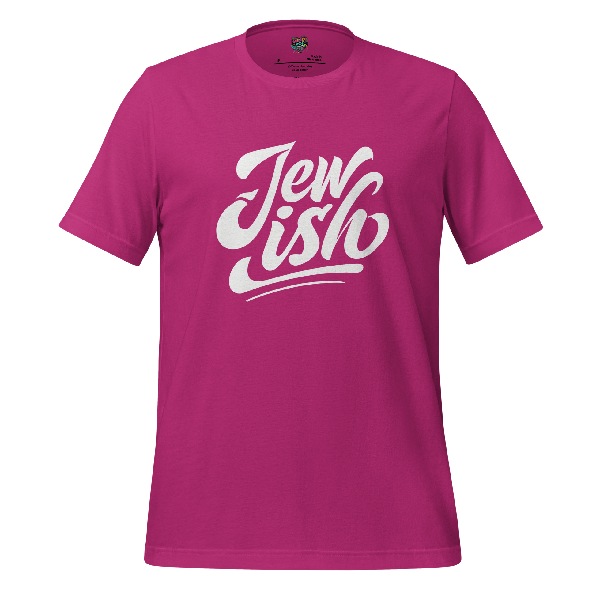 Jew-ish Funny Religion Tee Berry