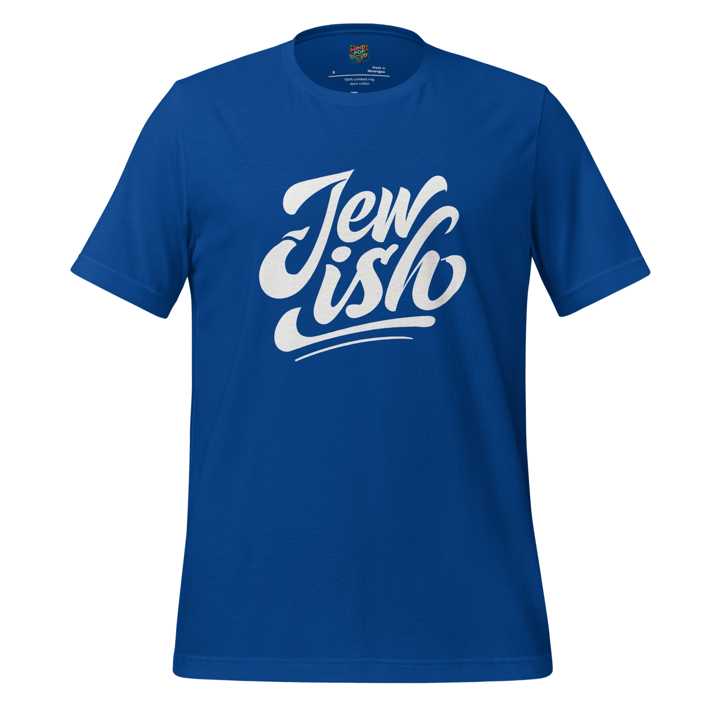 Jew-ish Funny Religion Tee True Royal