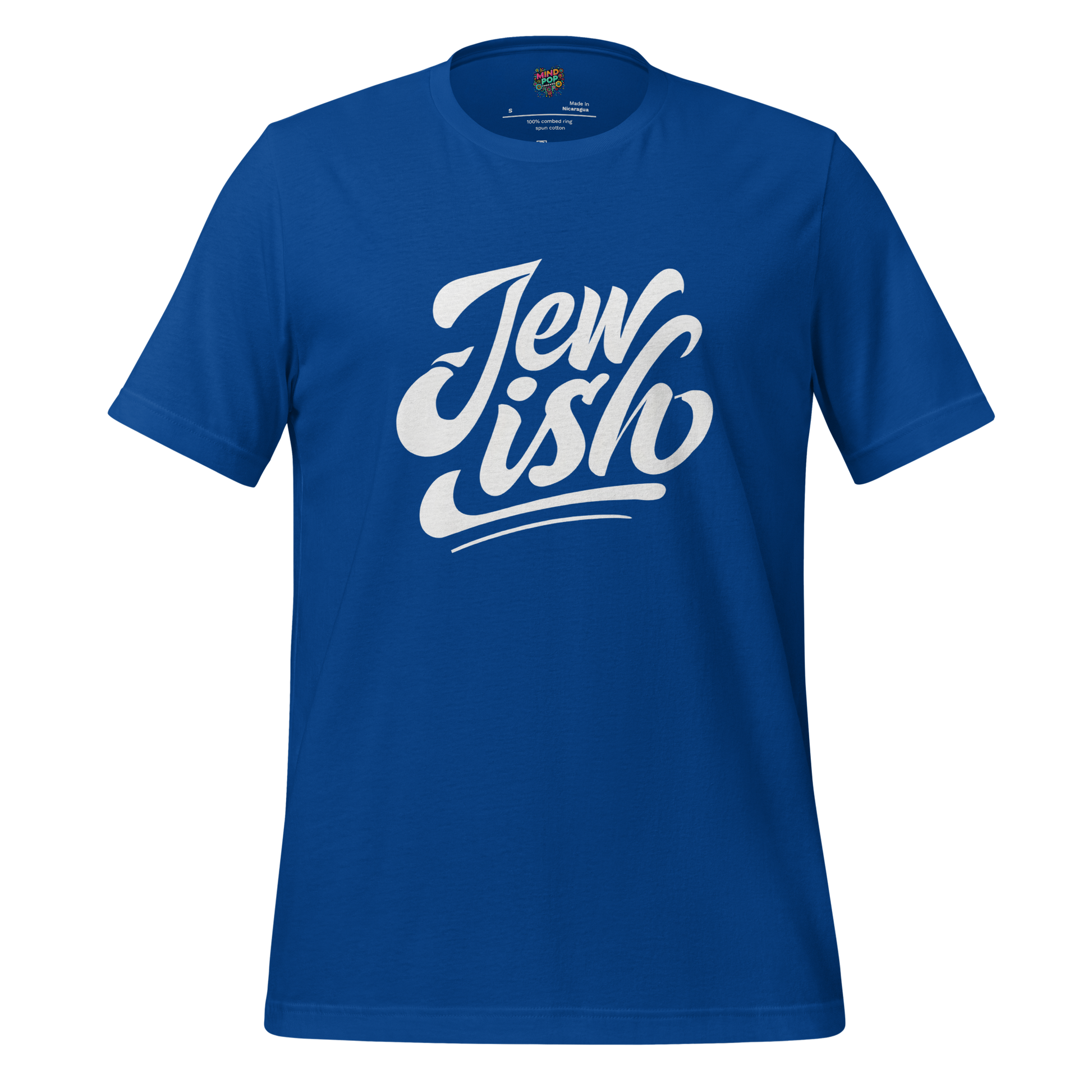 Jew-ish Funny Religion Tee True Royal