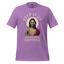 Keep It Up Jesus Graphic Tee — Sarcastic Humor Shirt Heather Team Purple