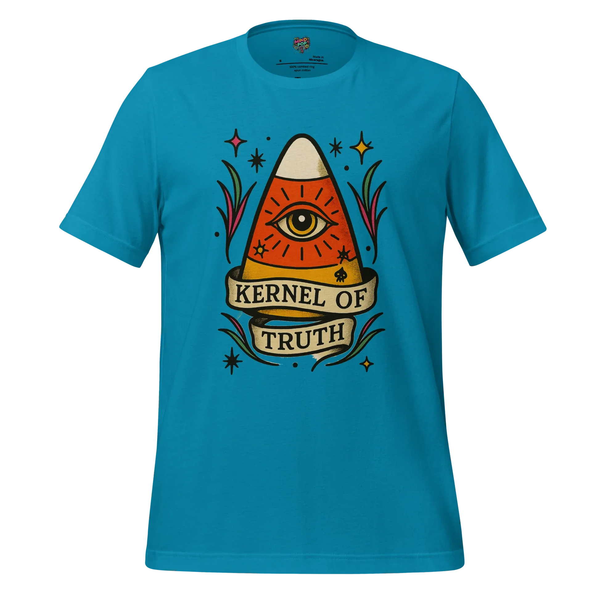 Kernal of Truth Halloween Candy Corn Aqua