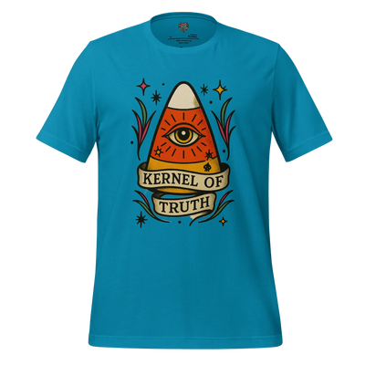 Kernal of Truth Halloween Candy Corn Aqua