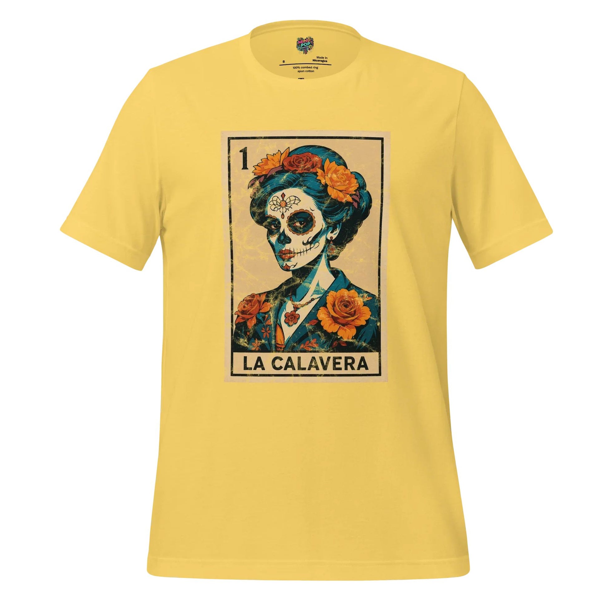 La Calavera Lotería Shirt Yellow