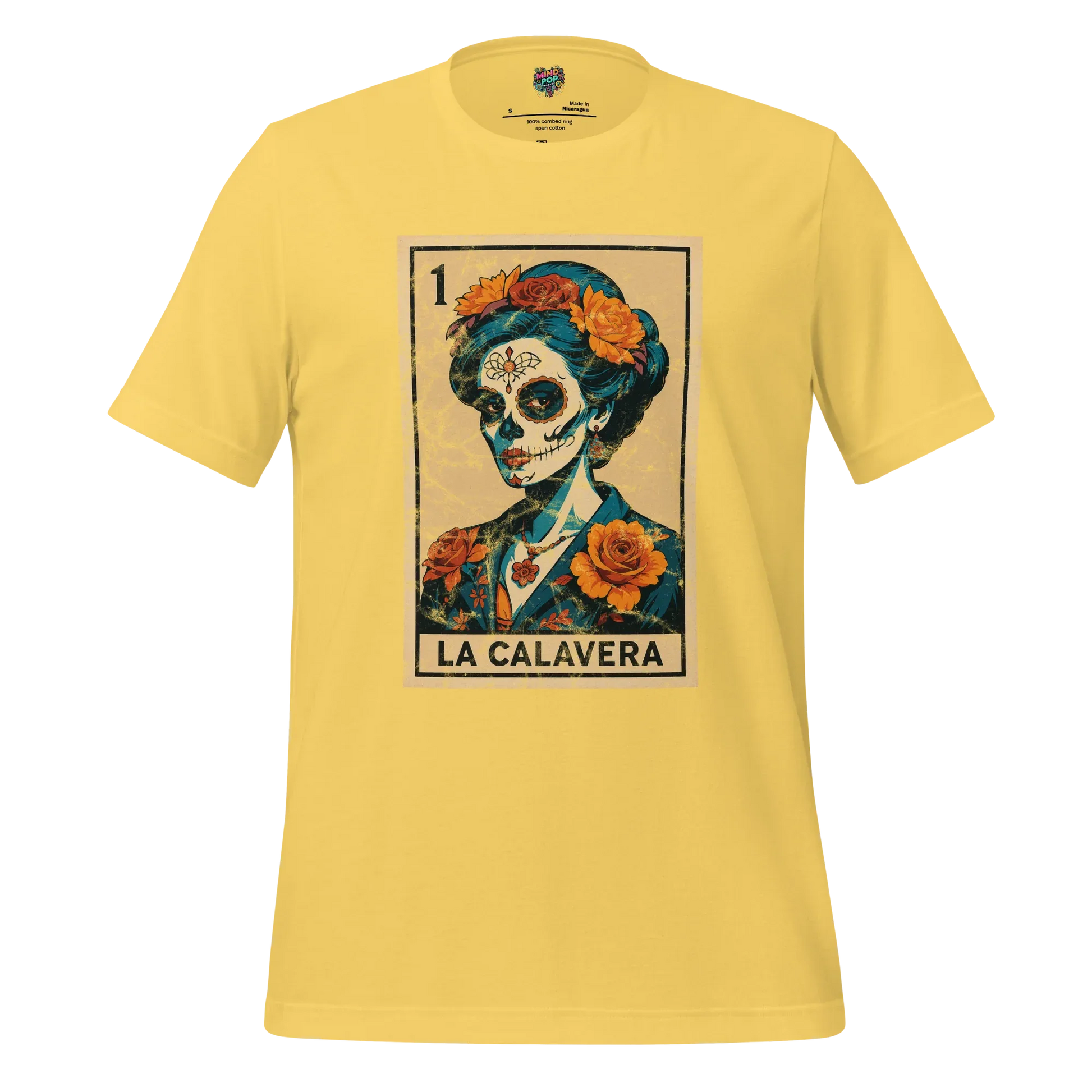La Calavera Lotería Shirt Yellow