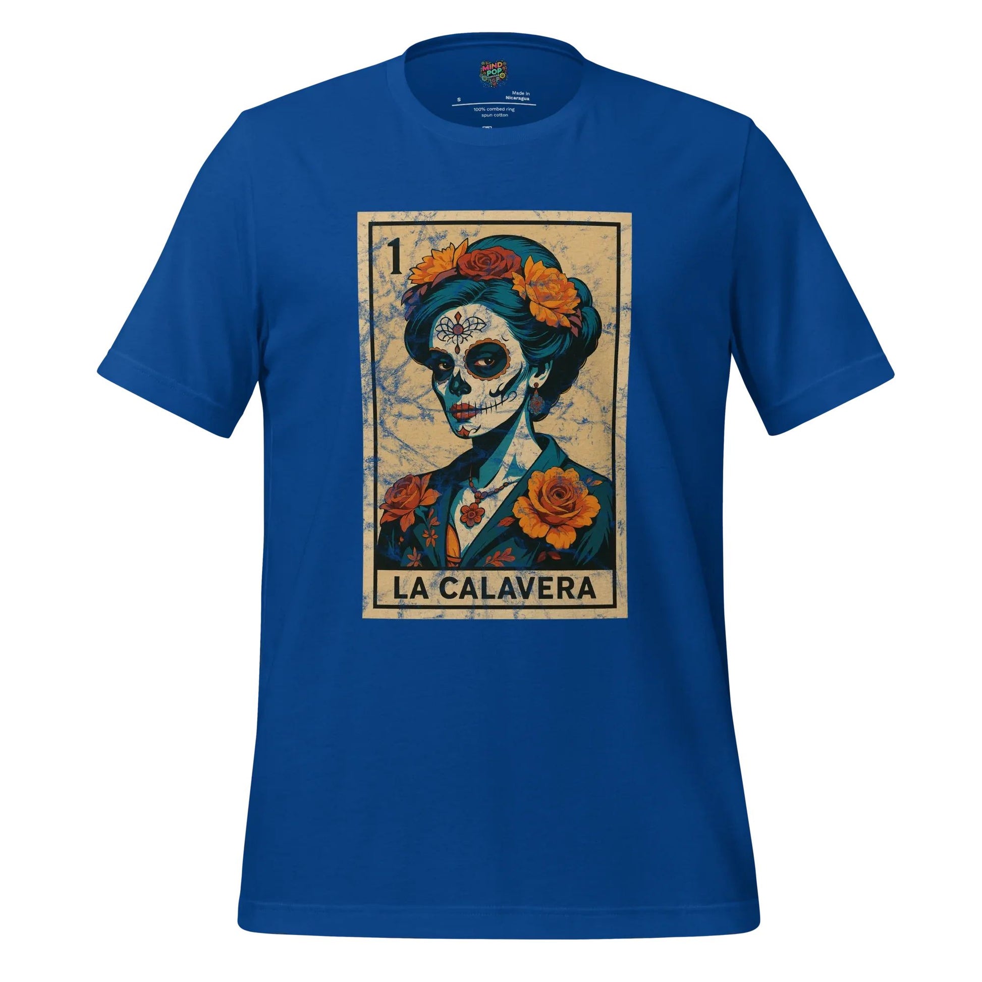 La Calavera Lotería Shirt True Royal
