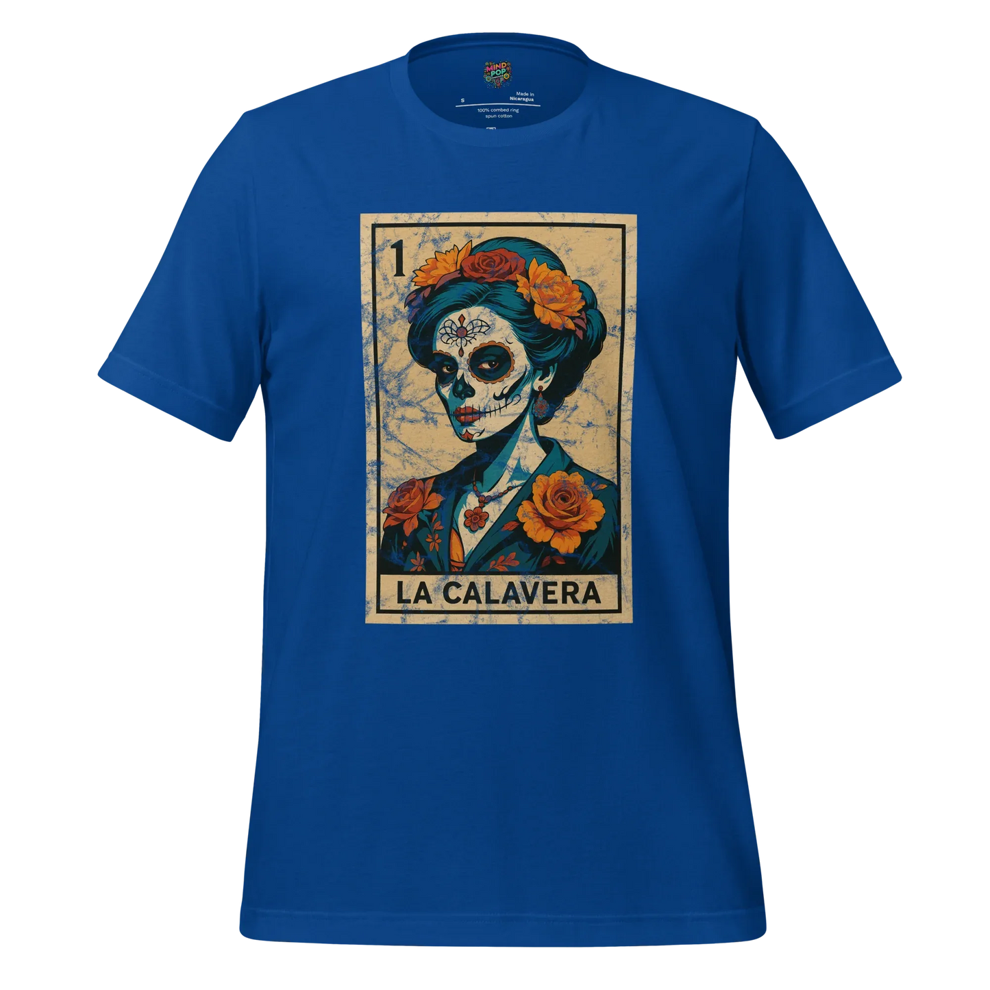 La Calavera Lotería Shirt True Royal