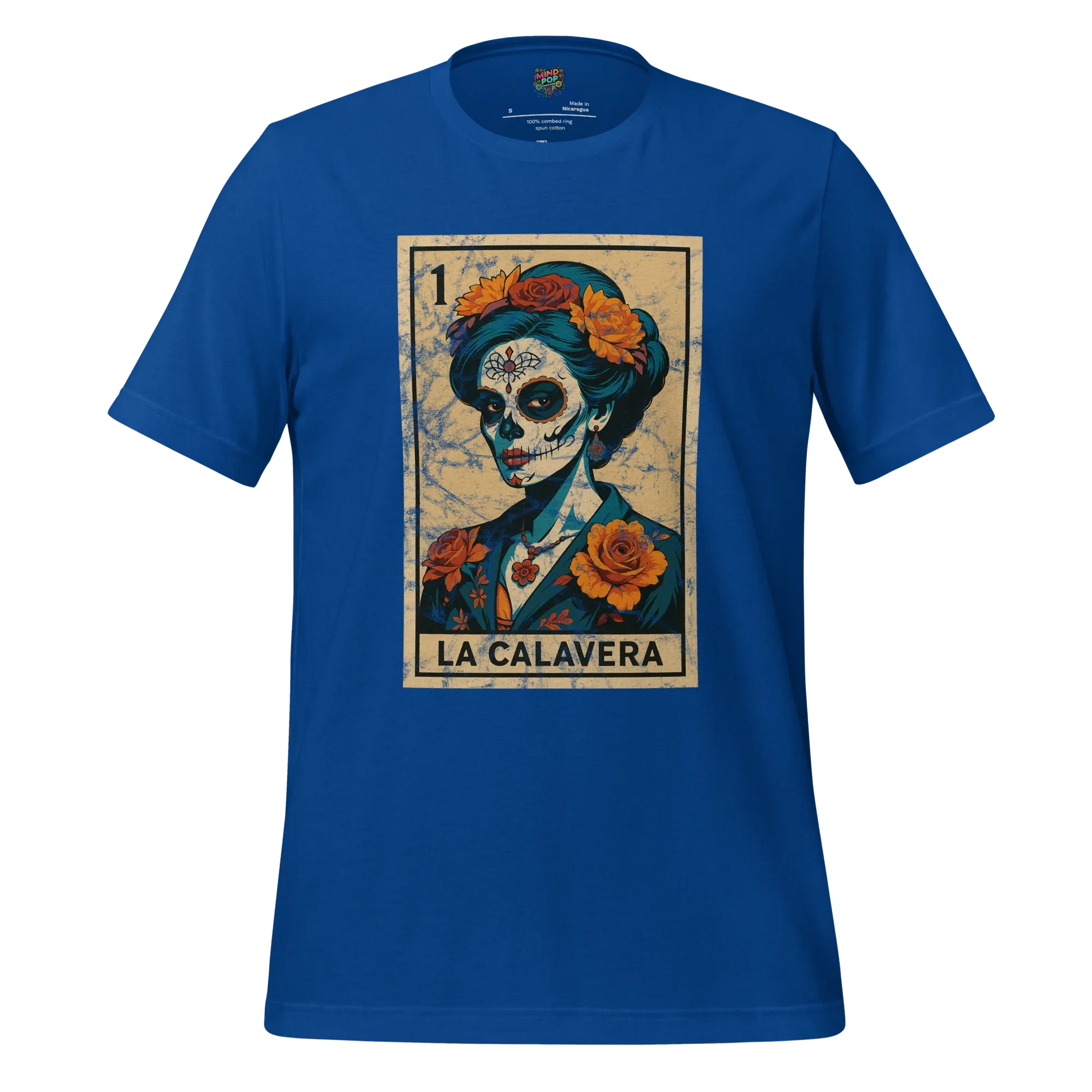 La Calavera Lotería Shirt True Royal