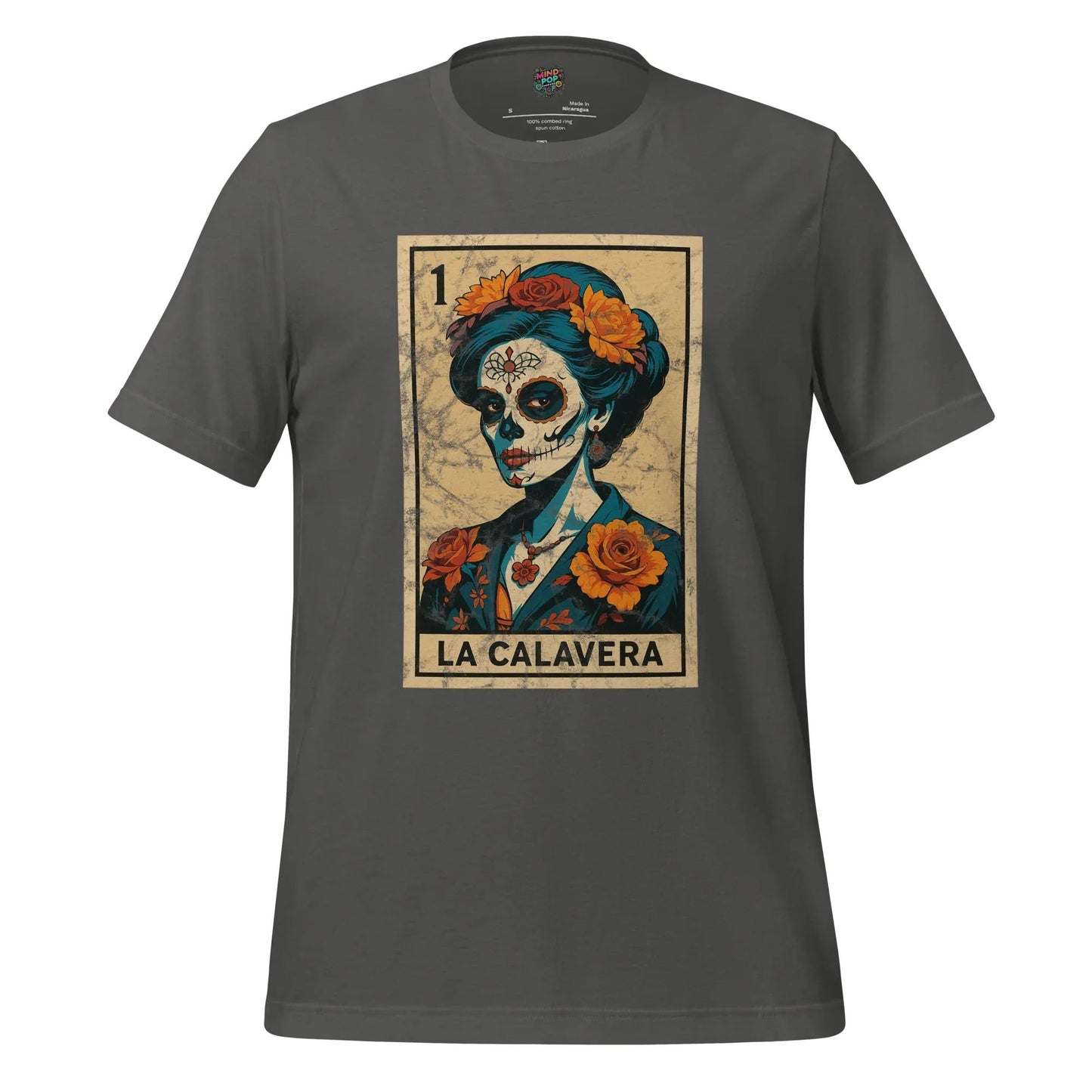 La Calavera Lotería Shirt Asphalt