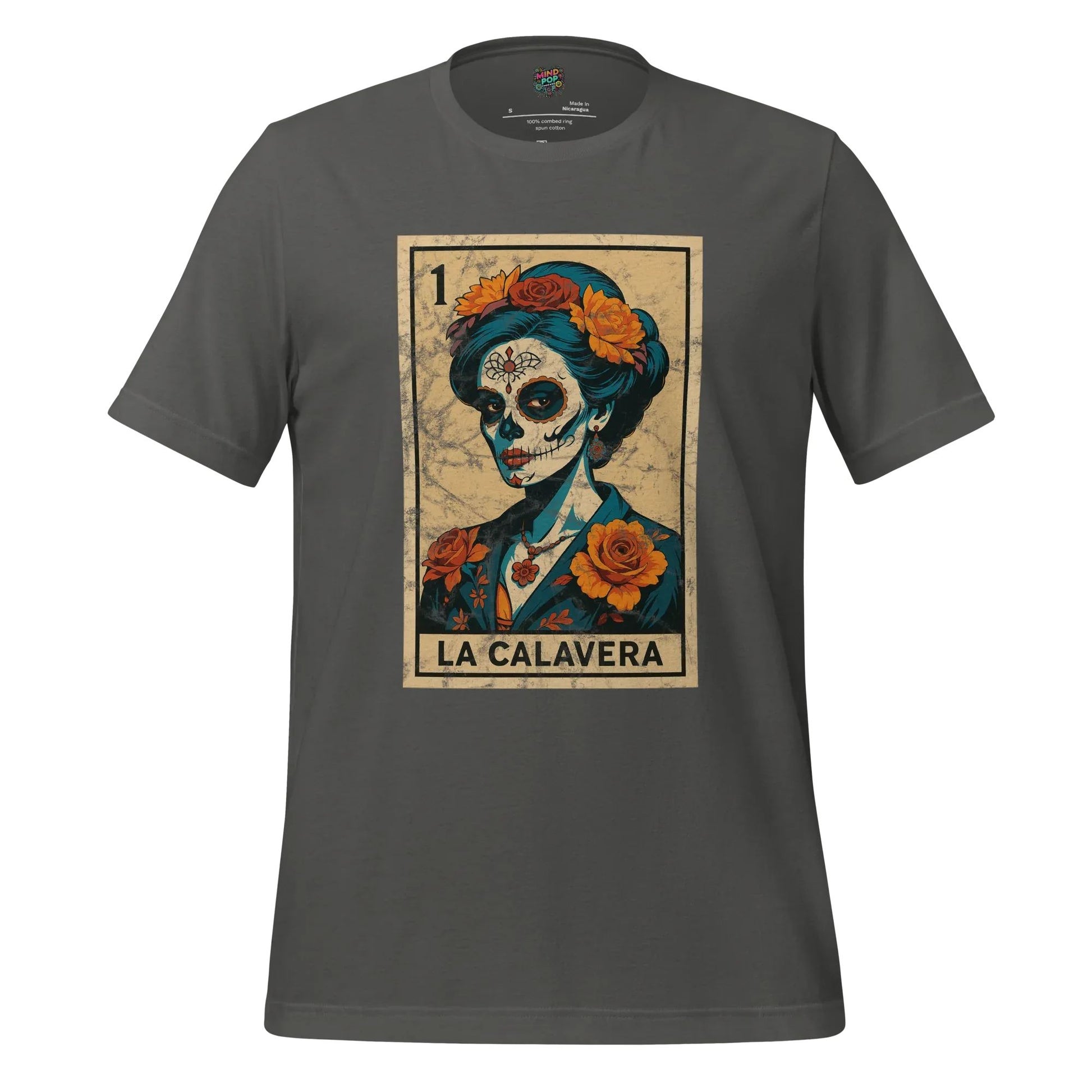 La Calavera Lotería Shirt Asphalt