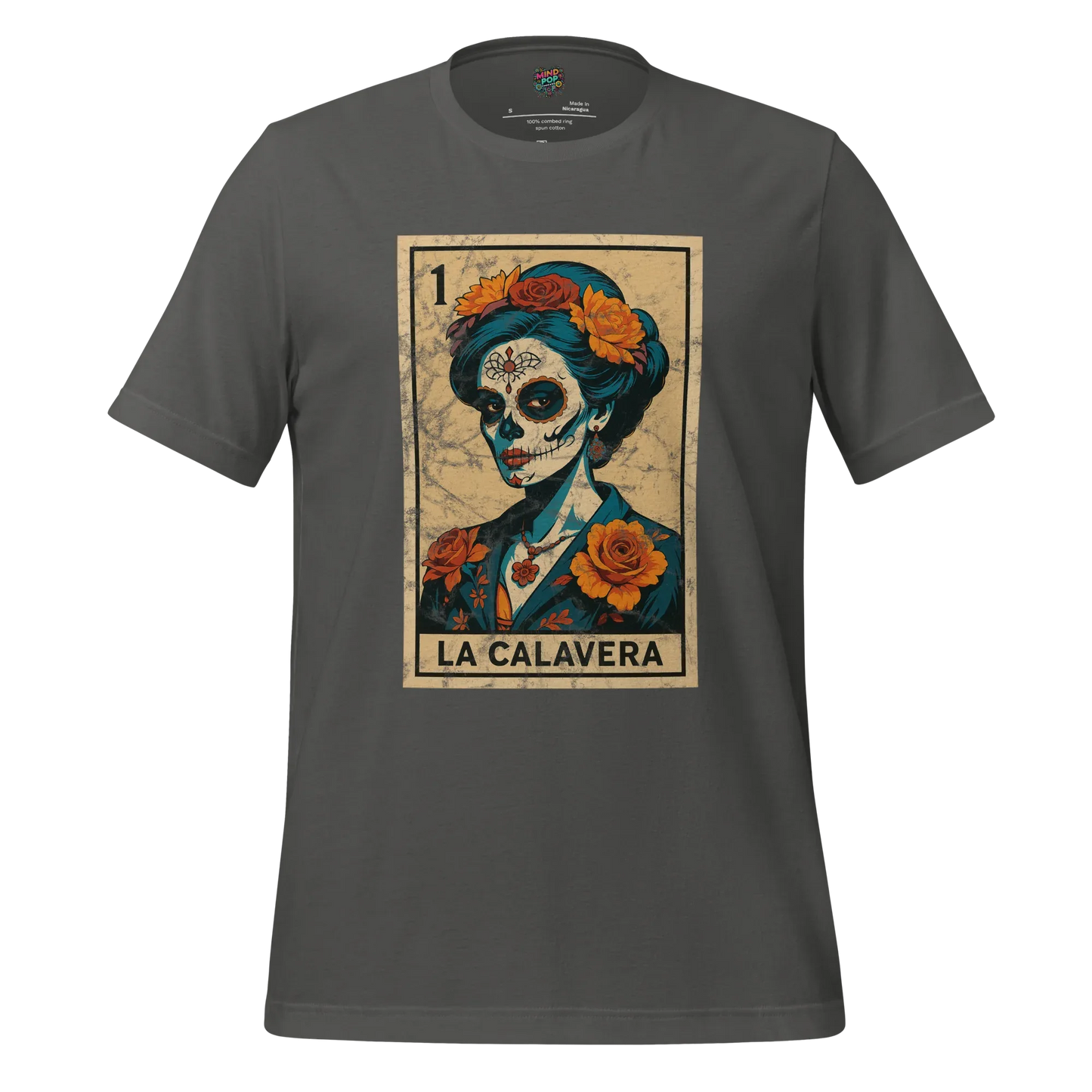La Calavera Lotería Shirt Asphalt