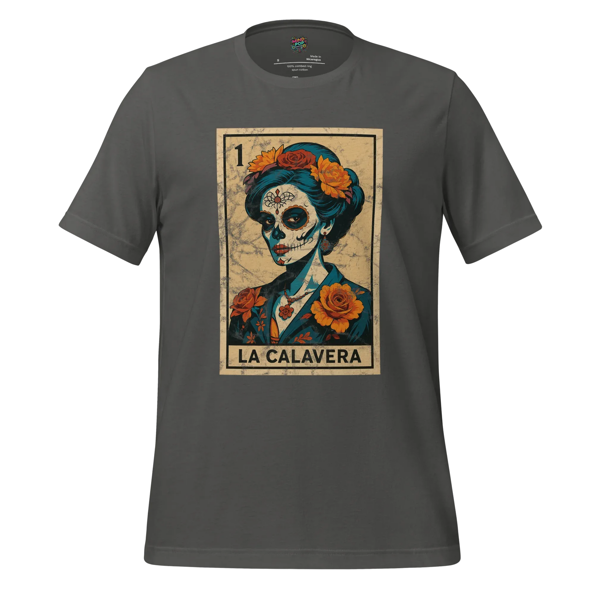 La Calavera Lotería Shirt Asphalt