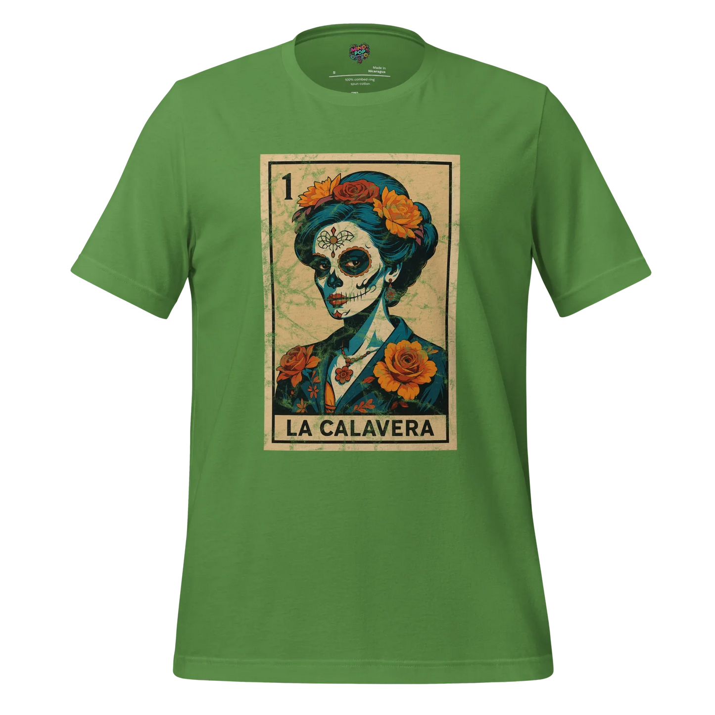 La Calavera Lotería Shirt Leaf