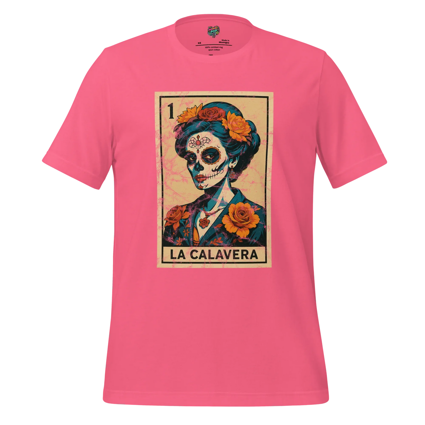 La Calavera Lotería Shirt Charity Pink