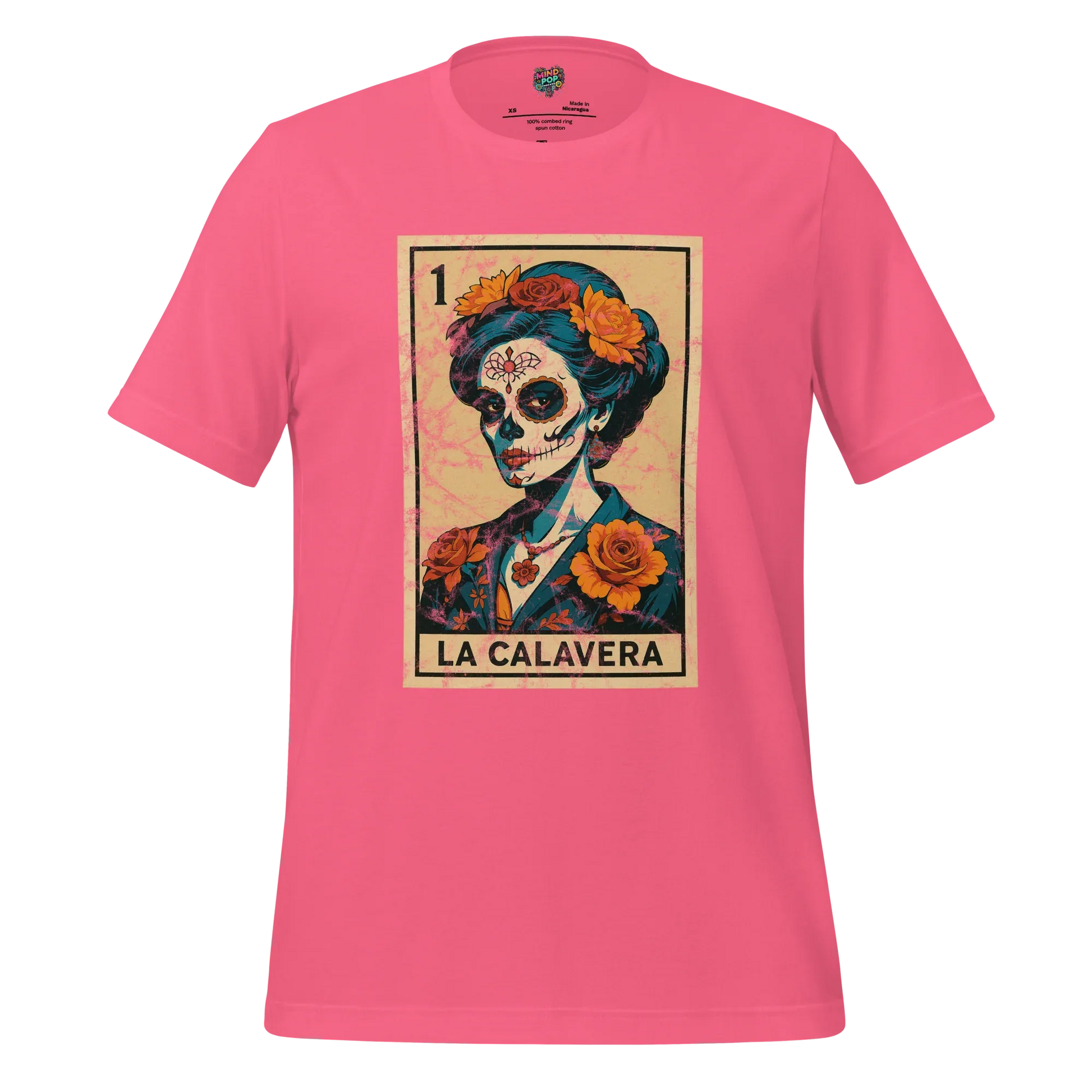 La Calavera Lotería Shirt Charity Pink