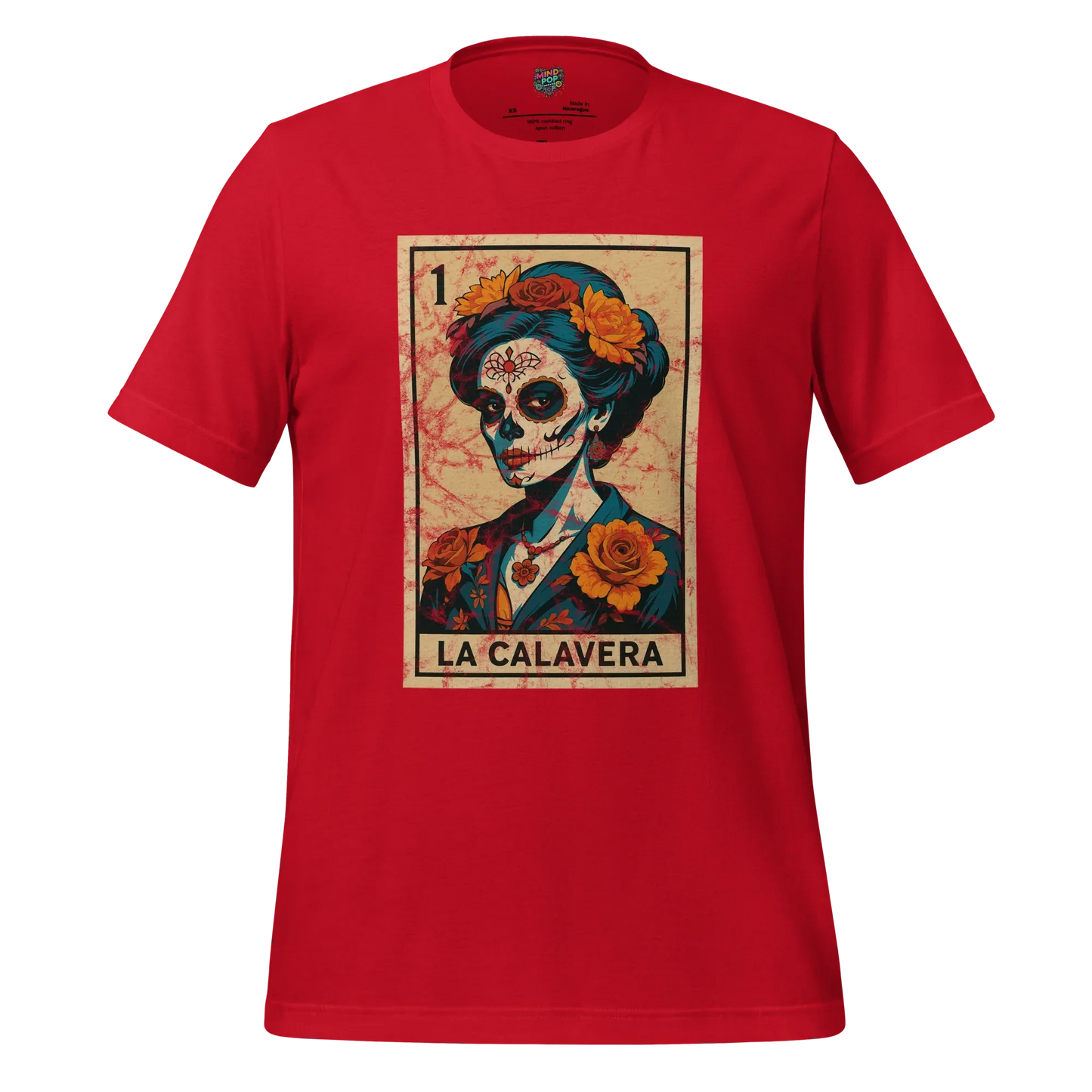 La Calavera Lotería Shirt Red