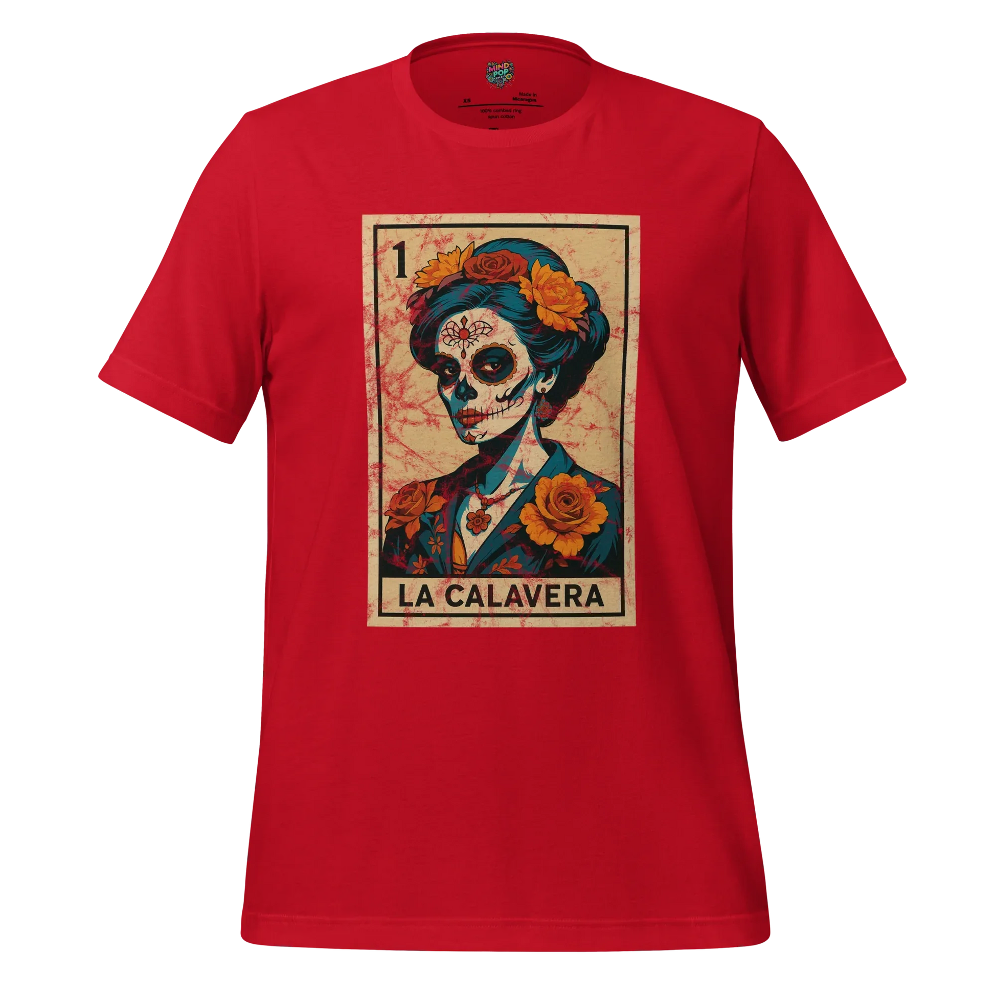 La Calavera Lotería Shirt Red