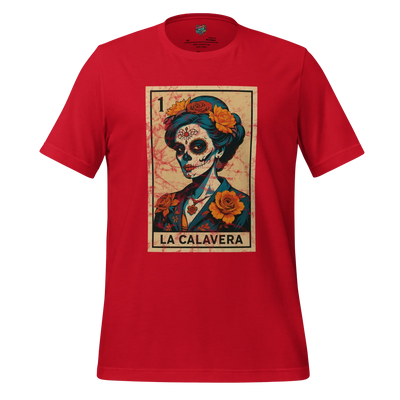 La Calavera Lotería Shirt Red