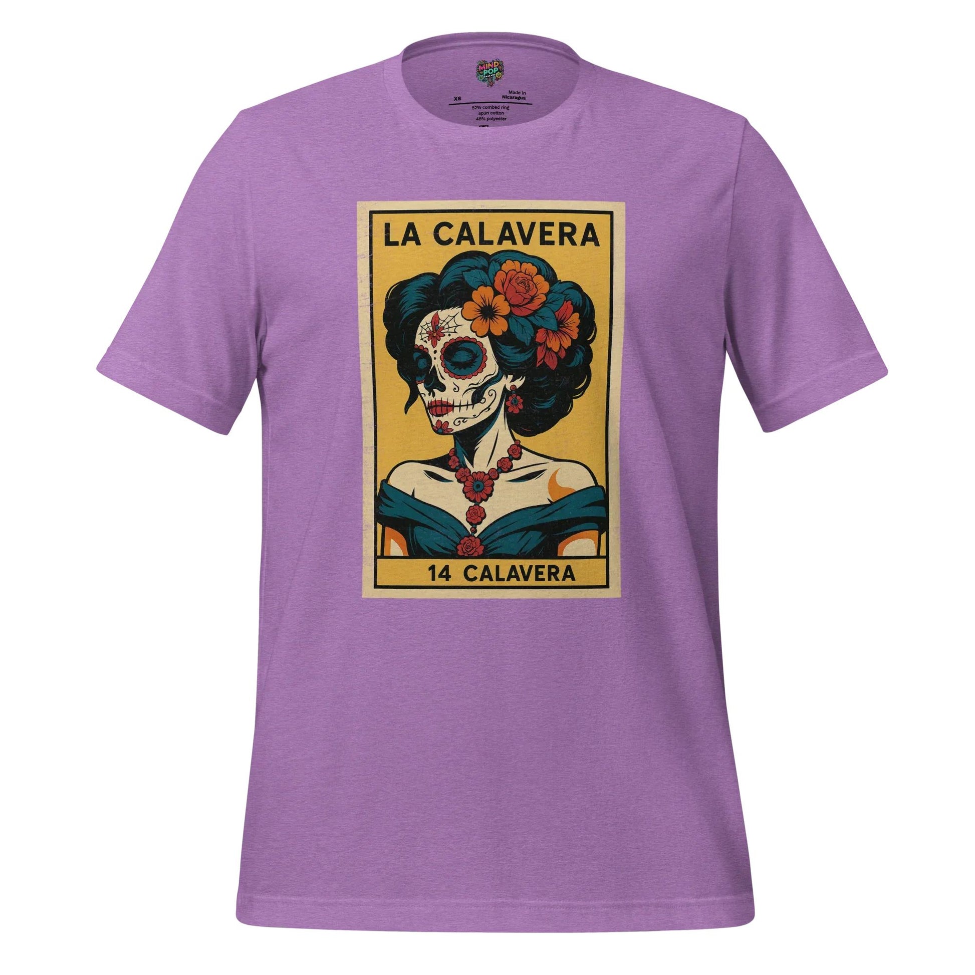 La Dama Azul No.14 Lotería Shirt Heather Team Purple