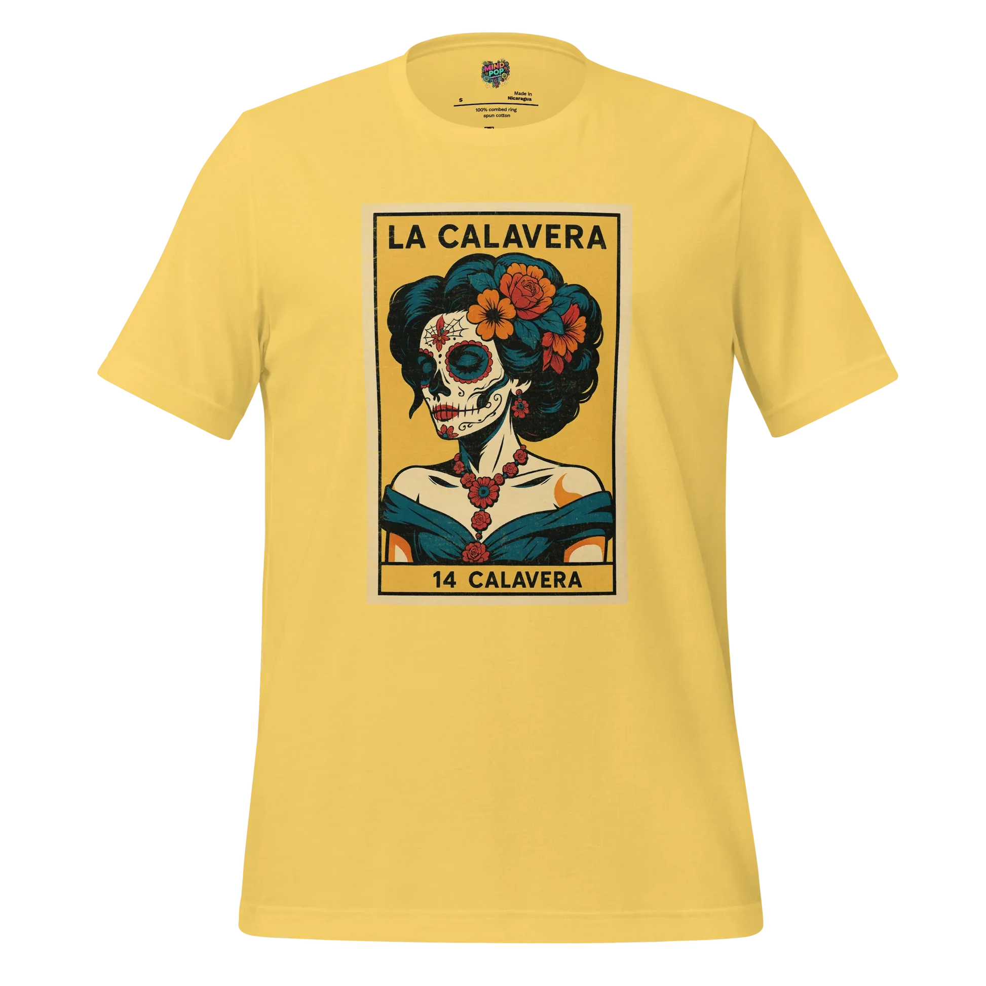 La Dama Azul No.14 Lotería Shirt Yellow