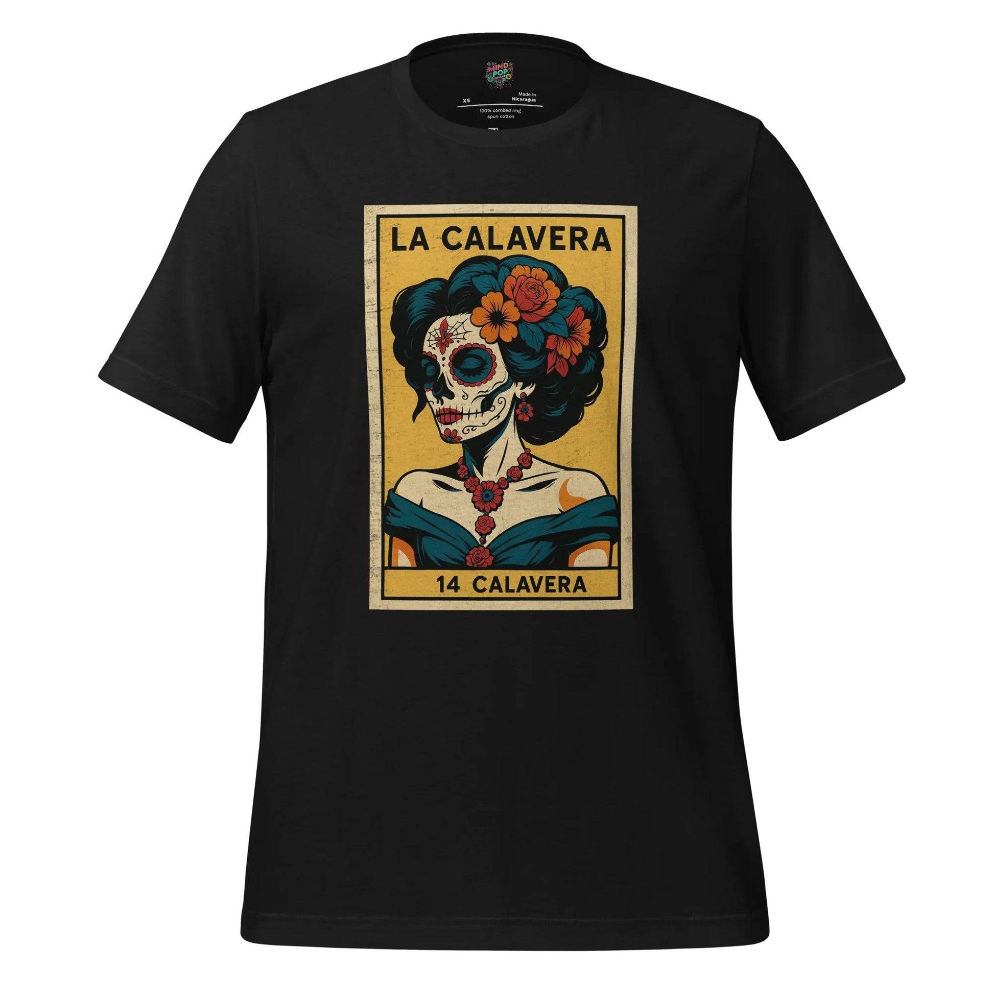 La Dama Azul No.14 Lotería Shirt Vintage Black