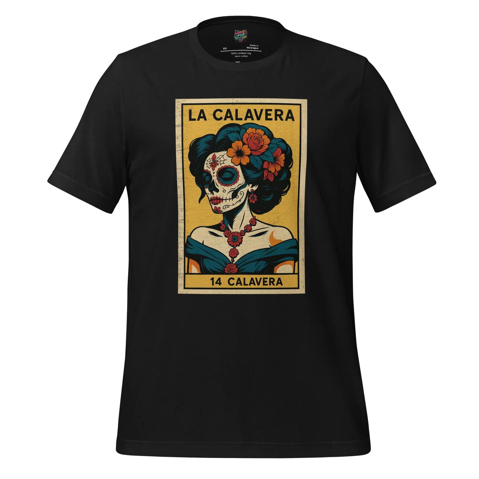 La Dama Azul No.14 Lotería Shirt Vintage Black