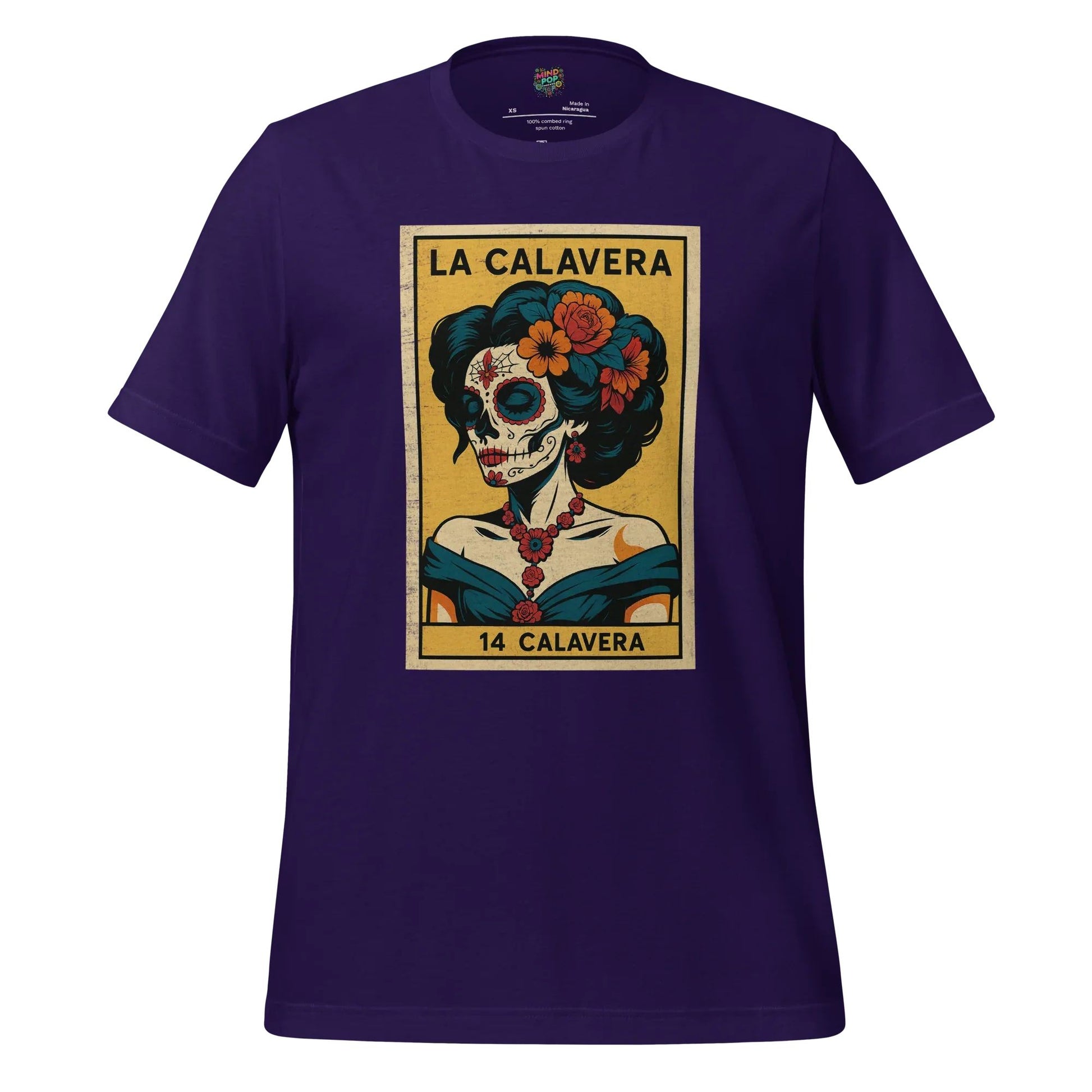La Dama Azul No.14 Lotería Shirt Team Purple