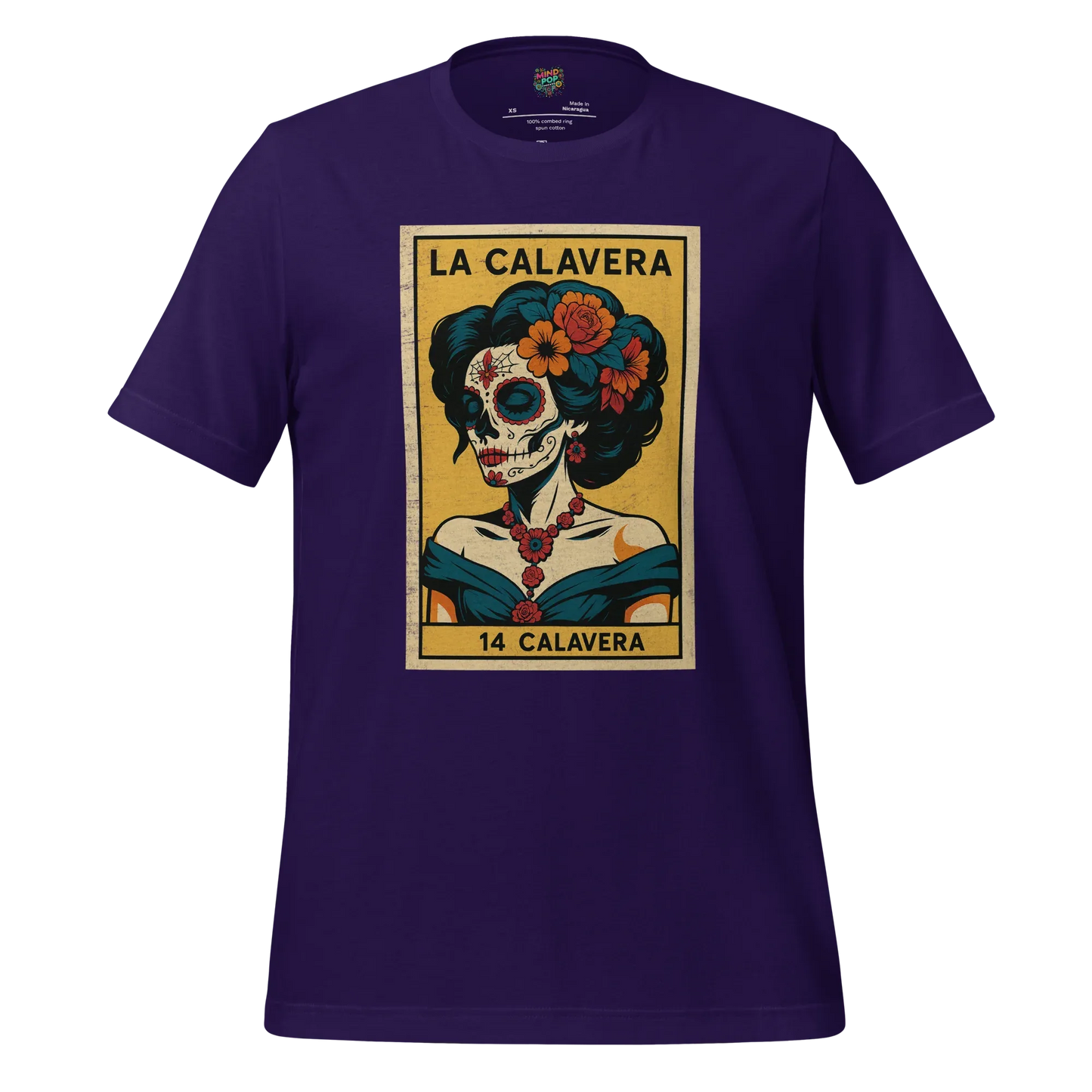 La Dama Azul No.14 Lotería Shirt Team Purple