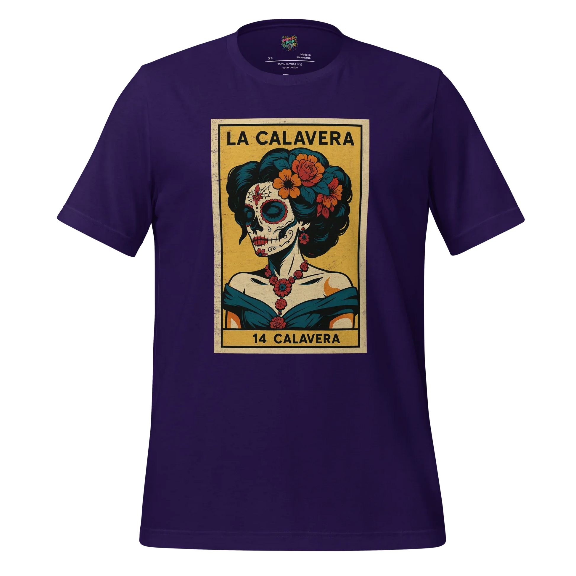 La Dama Azul No.14 Lotería Shirt Team Purple
