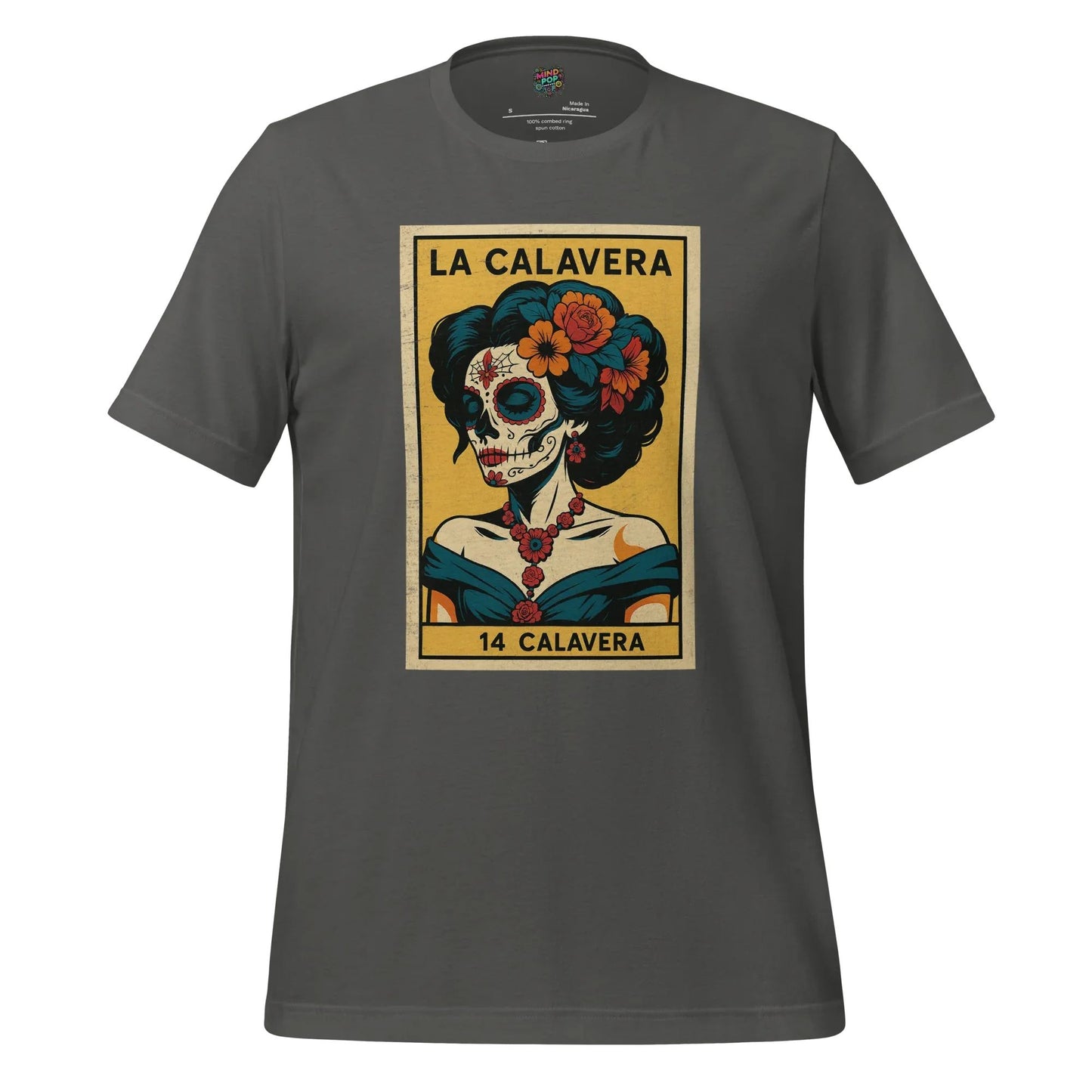 La Dama Azul No.14 Lotería Shirt Asphalt