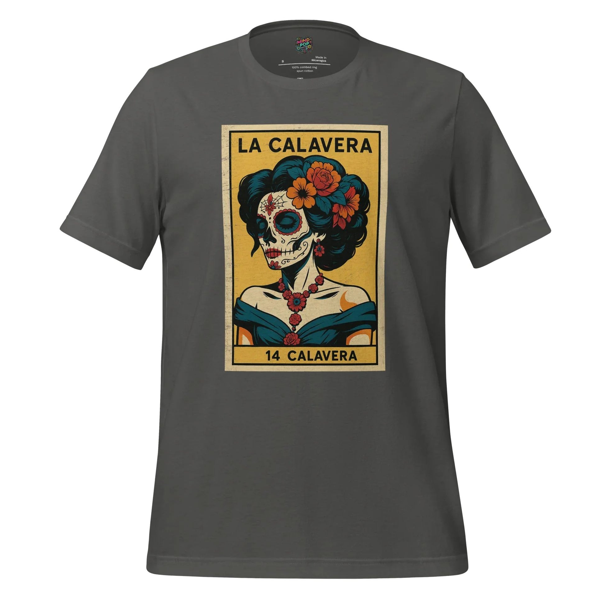 La Dama Azul No.14 Lotería Shirt Asphalt