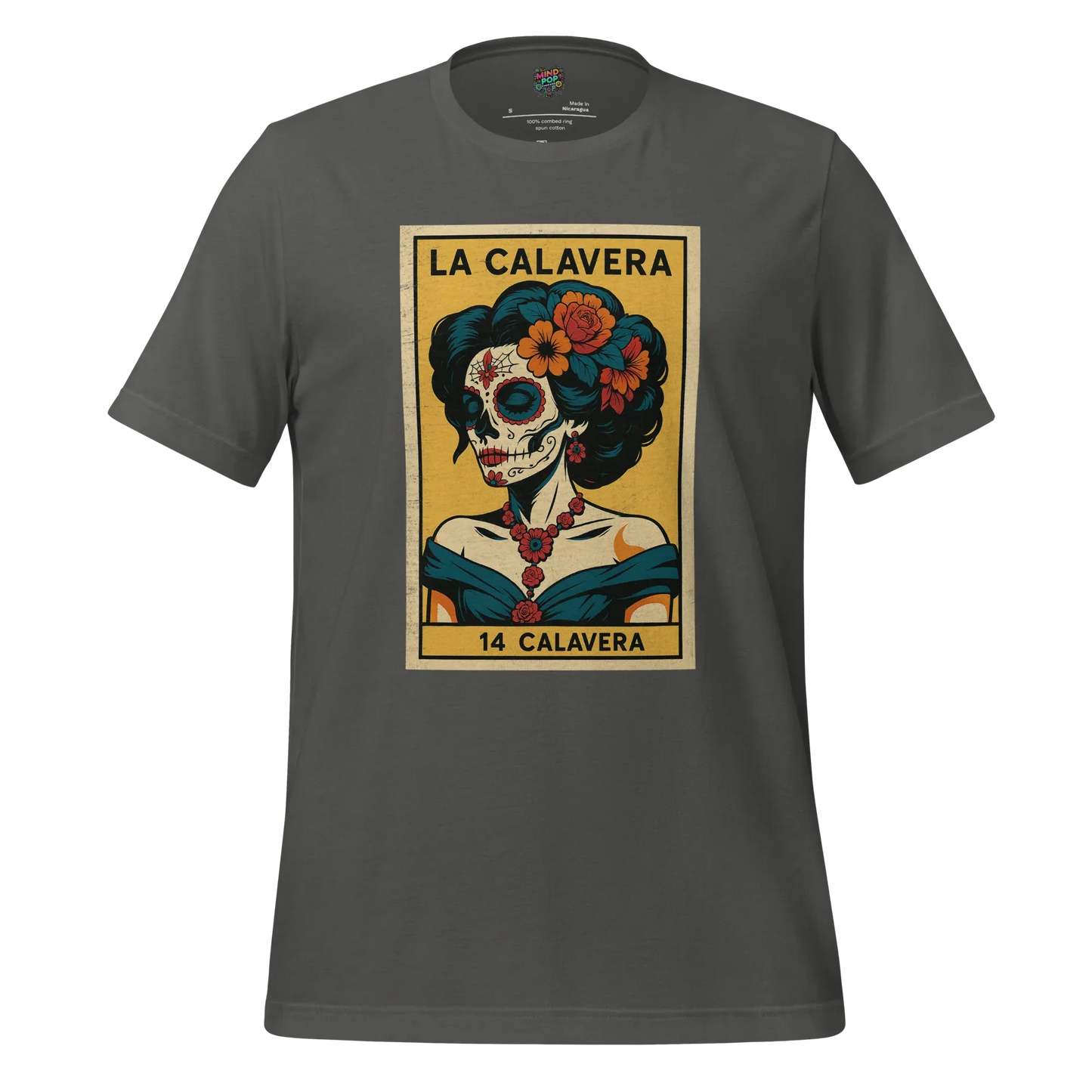 La Dama Azul No.14 Lotería Shirt Asphalt