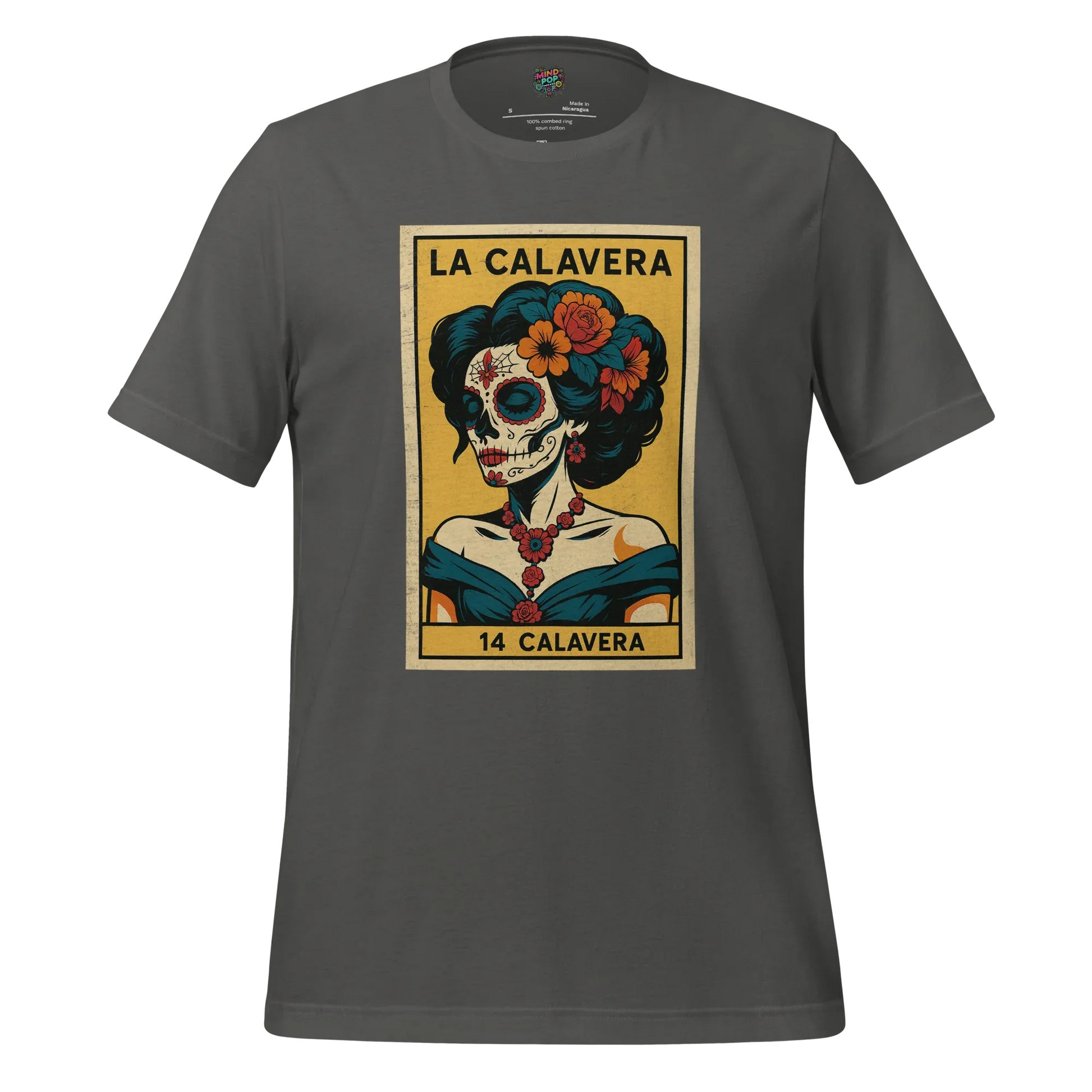 La Dama Azul No.14 Lotería Shirt Asphalt