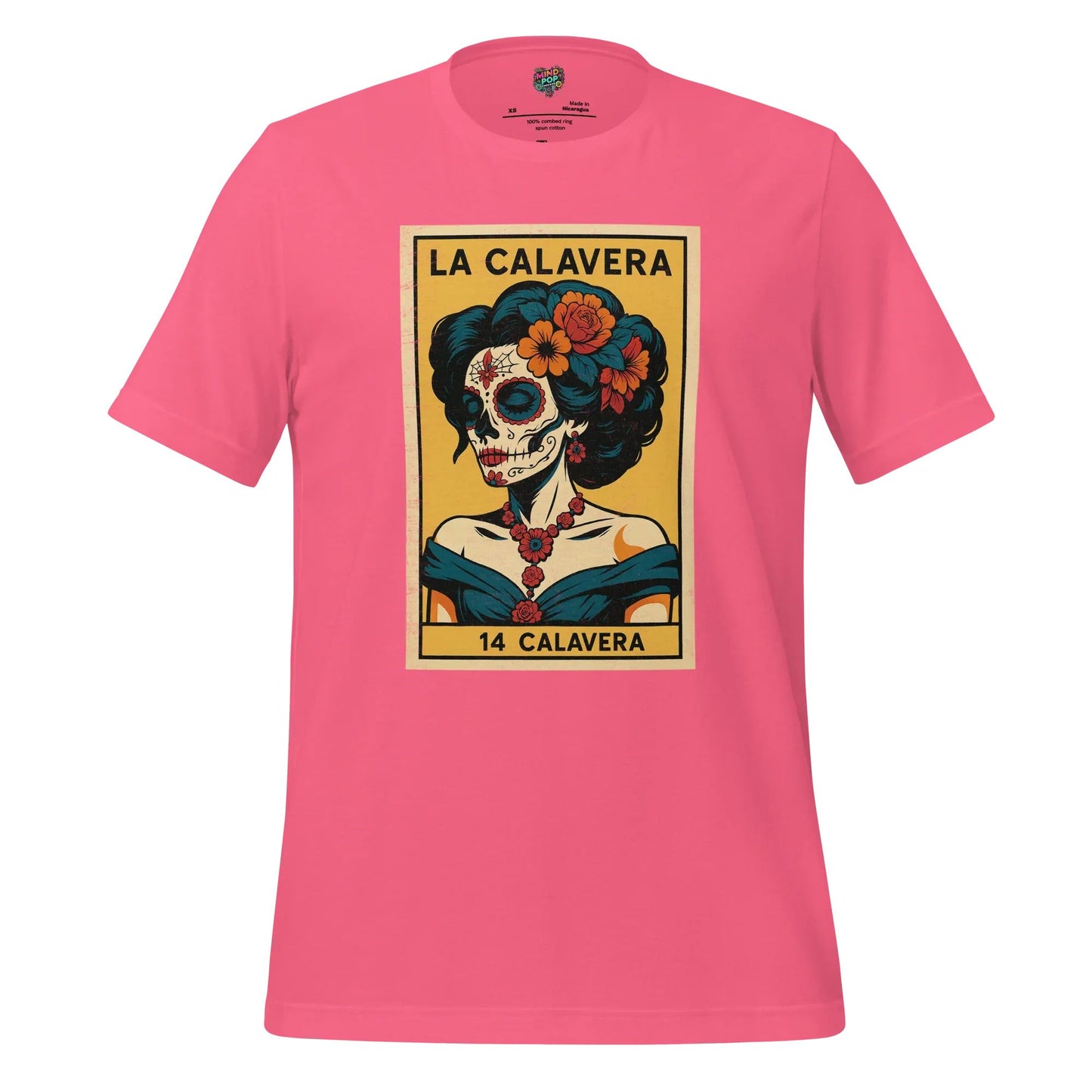 La Dama Azul No.14 Lotería Shirt Charity Pink