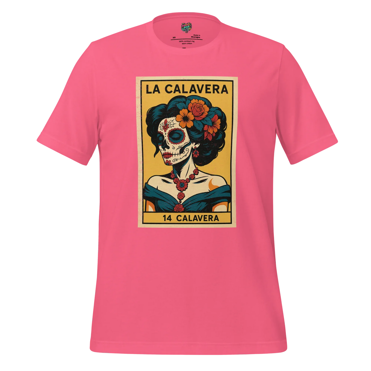 La Dama Azul No.14 Lotería Shirt Charity Pink