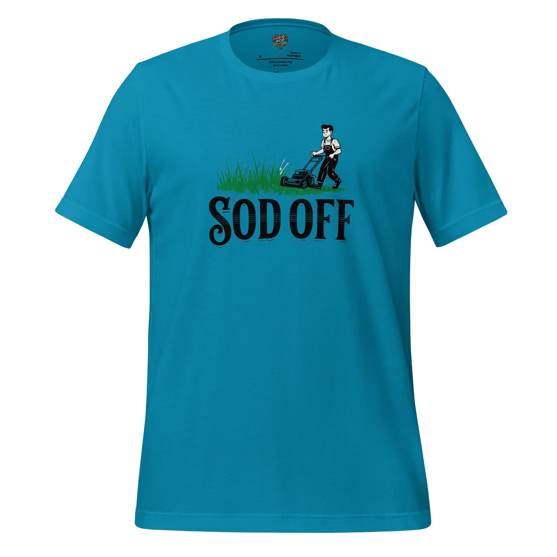 Lawncare Sod Off Shirt Aqua