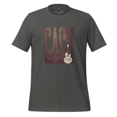Leather-Look Johnny Cash Tribute Shirt Asphalt