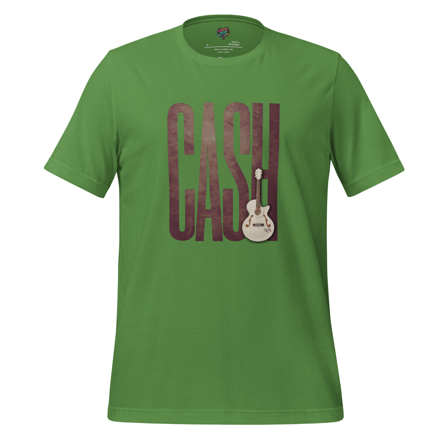 Leather-Look Johnny Cash Tribute Shirt Leaf