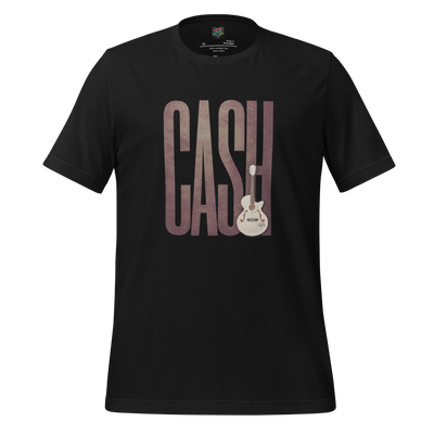 Leather-Look Johnny Cash Tribute Shirt Vintage Black