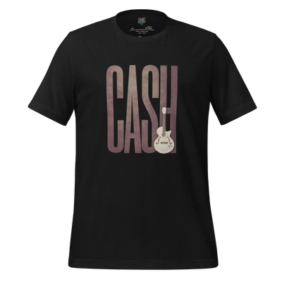 Leather-Look Johnny Cash Tribute Shirt Vintage Black