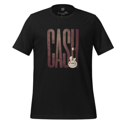 Leathered Man in Black SHirt Vintage Black