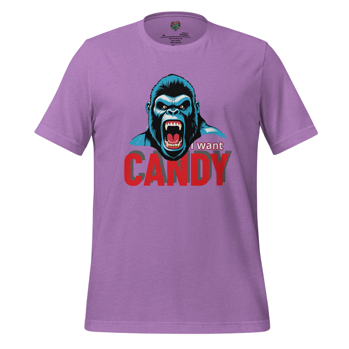 Lil Kong wants CANDY Shirt Heather Team Purple