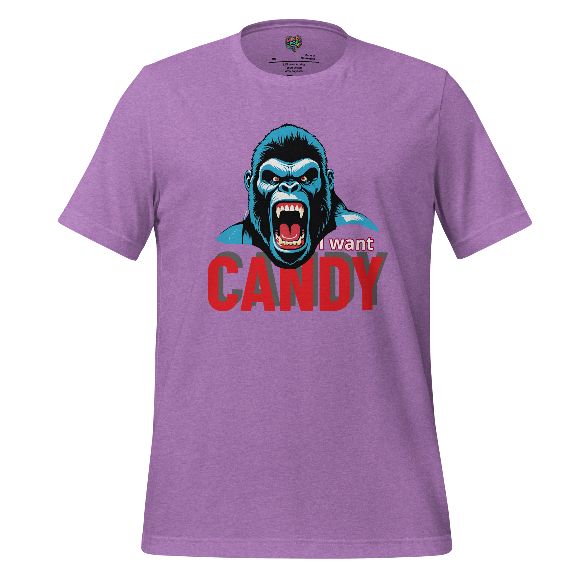 Lil Kong wants CANDY Shirt Heather Team Purple