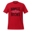 Namaste Bitches Lotus Tee — Sarcastic Yoga Shirt Red