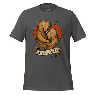 Love Is Blind Traditional Tattoo Cotton Shirt Asphalt