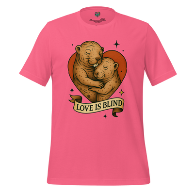 Love Is Blind Traditional Tattoo Cotton Shirt Charity Pink