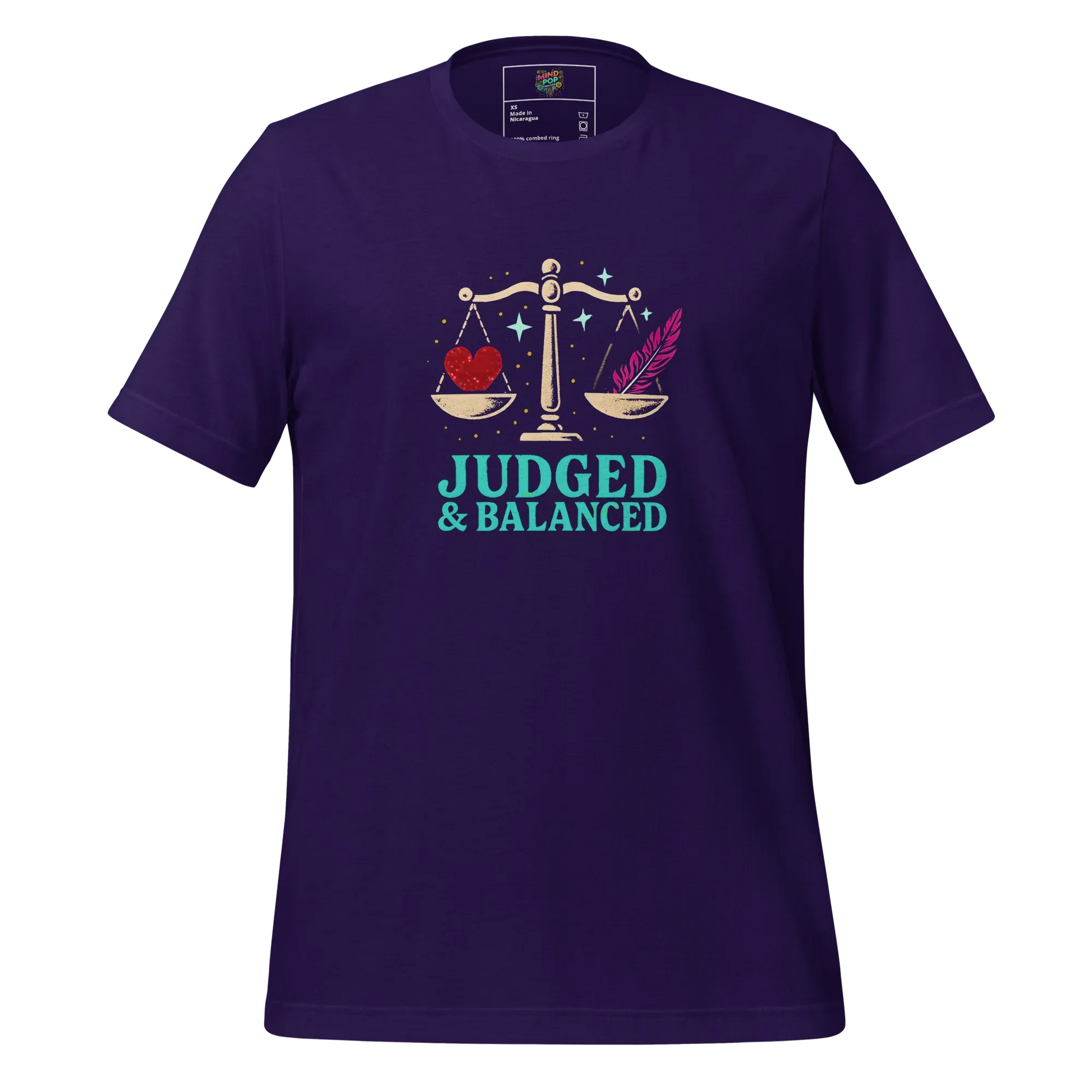 Ma’at Egyptian Goddess Tee — Mythology Graphic Art Team Purple