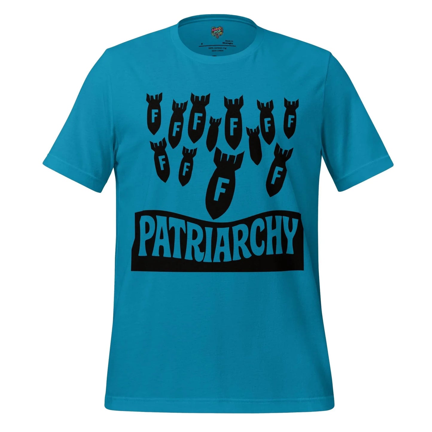 Many F Bombs the Patriarchy Aqua