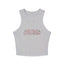 Me Time in Progress Yoga & Pilates fitted Micro-rib Racer tank Athletic Heather